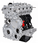 Renoverad Isuzu 2.5 dieselmotor med motorkod 4JK1-TC.